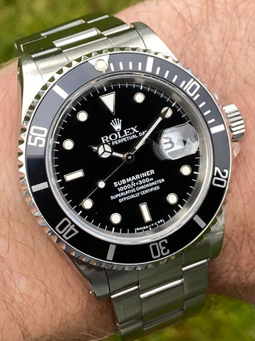 1990 Rolex Oyster Perpetual Submariner Date 16610 Stainless Steel