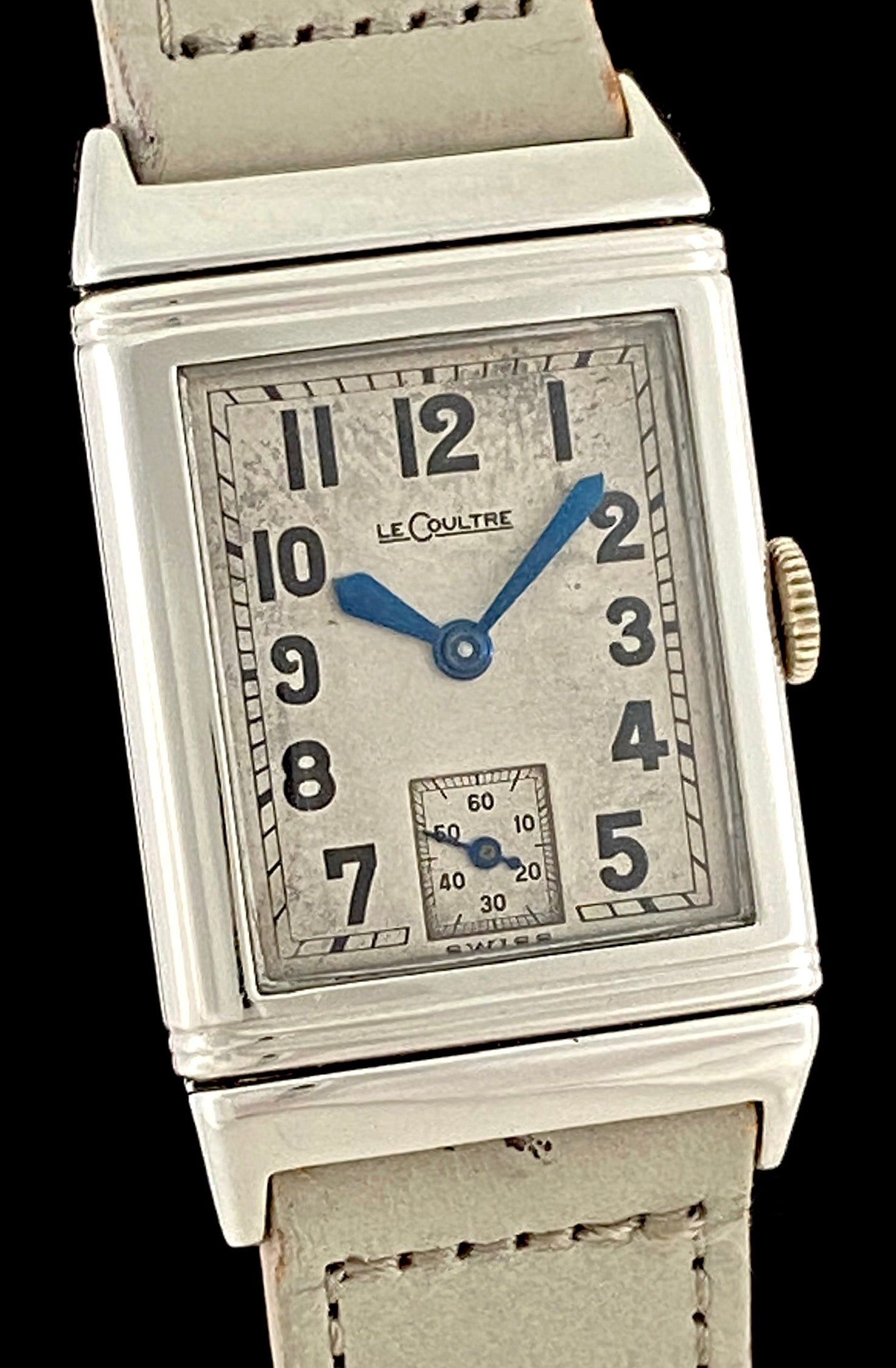 1940 s Vintage LeCoultre Reverso Art Deco Classic in Stainless