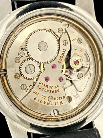 Vintage 1950 s Wittnauer World Time Rotating Bezel Stainless Steel Watch For Sale To Buy w Sector Dial Model number Reference 6167 Meticulous Watches