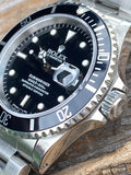 1990 Rolex Oyster Perpetual Submariner Date 16610 Stainless Steel W/Box